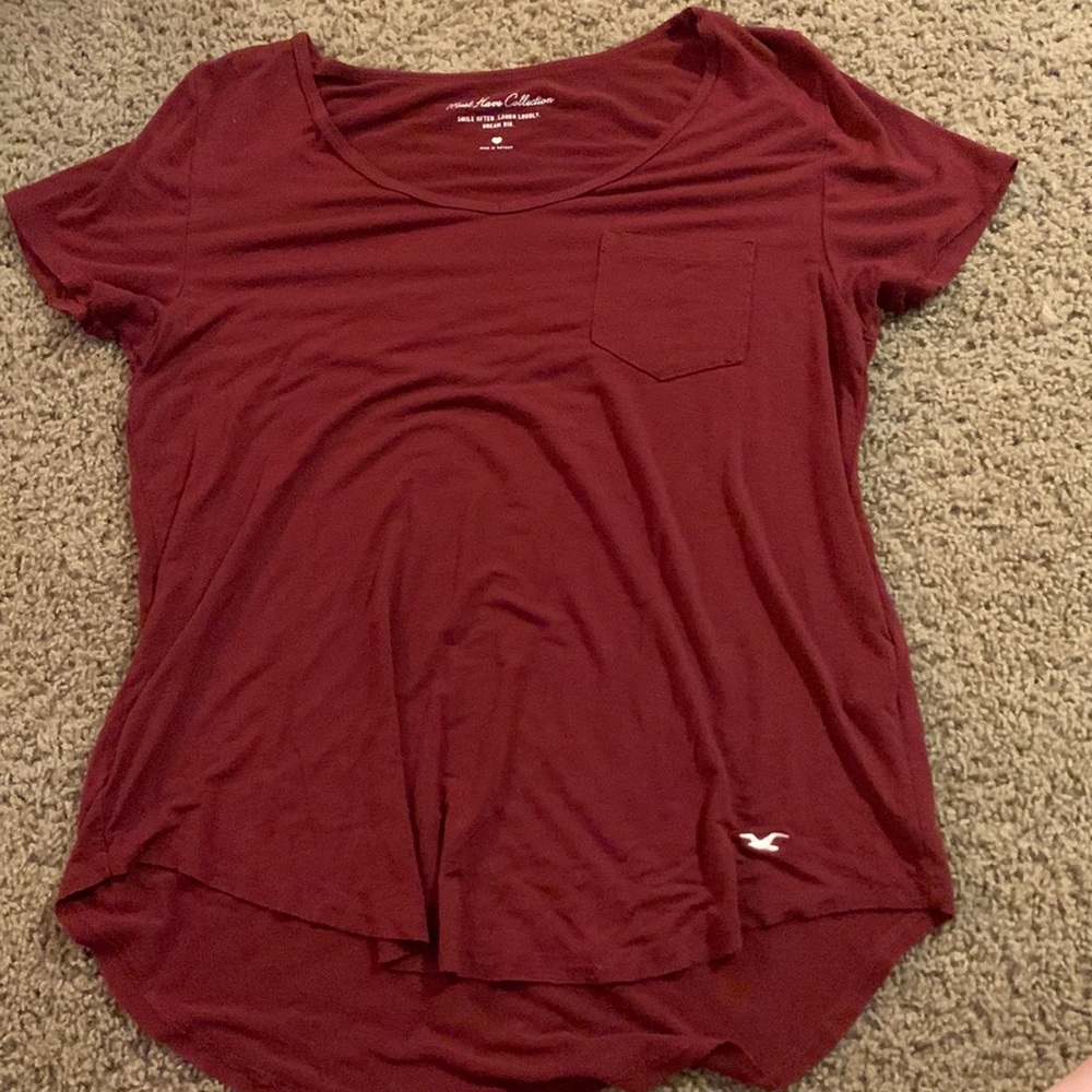 Maroon short sleeve